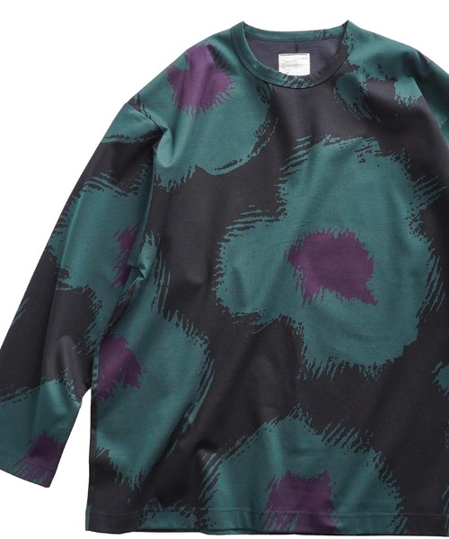 「SHAREEF」 長袖Tシャツ 1 グリーン メンズ_画像3