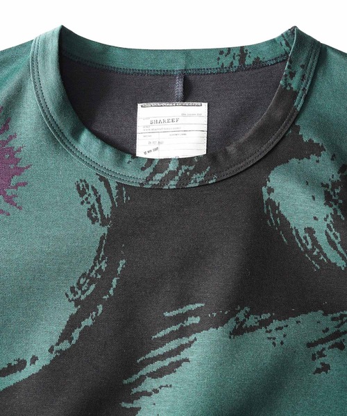 「SHAREEF」 長袖Tシャツ 1 グリーン メンズ_画像5