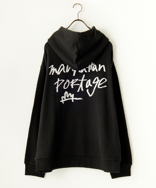 「Manhattan Portage」 プルオーバーパーカー X-LARGE ブラック レディース_画像7