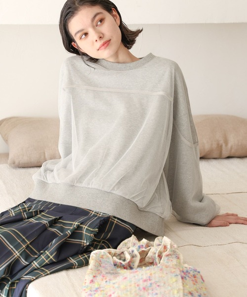 「niko and...」 スウェットカットソー MEDIUM ブルー レディース_画像3