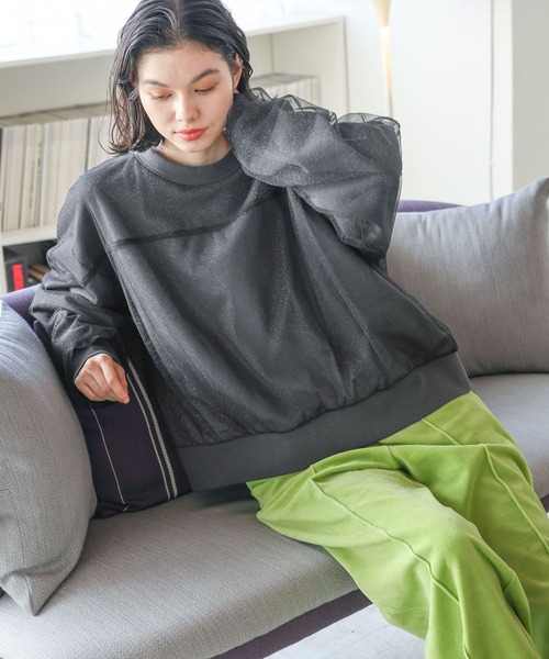 「niko and...」 スウェットカットソー MEDIUM ブルー レディース_画像7