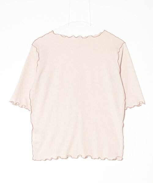 「MADEMOISELLE ROPE'」 7分袖カットソー 38 ベージュ レディース_画像2