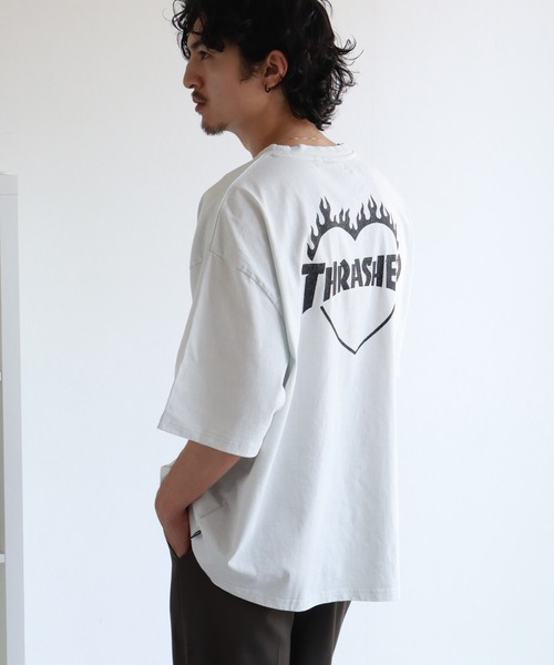 「THRASHER」 半袖Tシャツ M チャコール メンズ_画像2