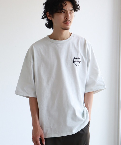 「THRASHER」 半袖Tシャツ M チャコール メンズ_画像7