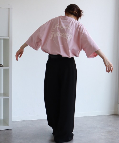 「THRASHER」 半袖Tシャツ M チャコール メンズ_画像8