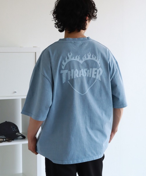 「THRASHER」 半袖Tシャツ M チャコール メンズ_画像9