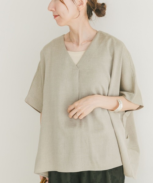 「ITEMS URBANRESEARCH」 半袖カットソー FREE カーキ レディース_画像2