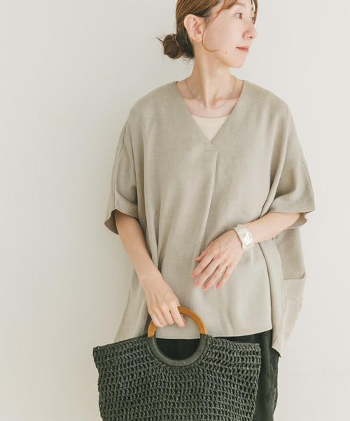 「ITEMS URBANRESEARCH」 半袖カットソー FREE カーキ レディース_画像3