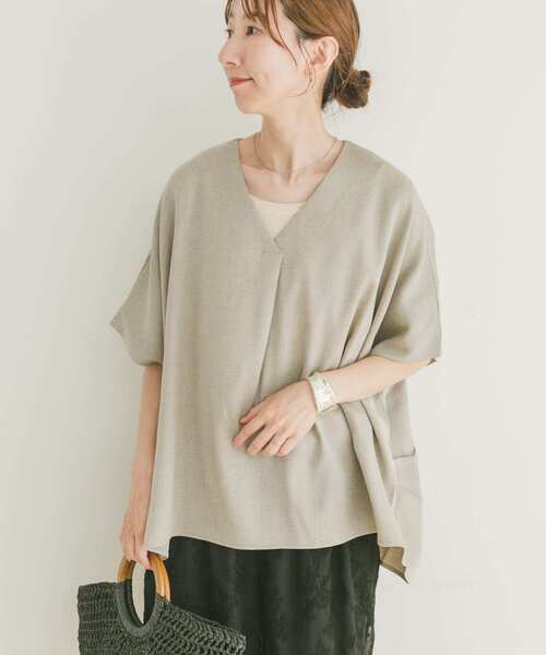 「ITEMS URBANRESEARCH」 半袖カットソー FREE カーキ レディース_画像5