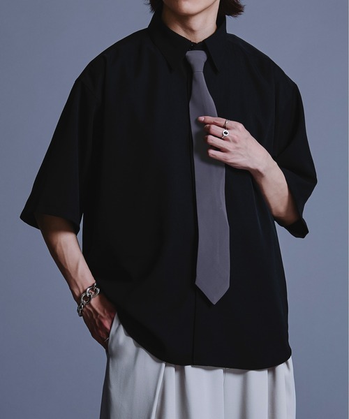 「Ellno Loset」 半袖シャツ LARGE ブルー系その他 メンズ_画像7
