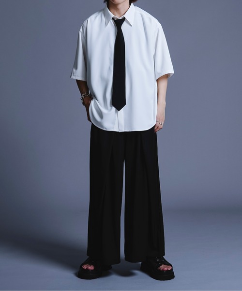 「Ellno Loset」 半袖シャツ LARGE ブルー系その他 メンズ_画像8