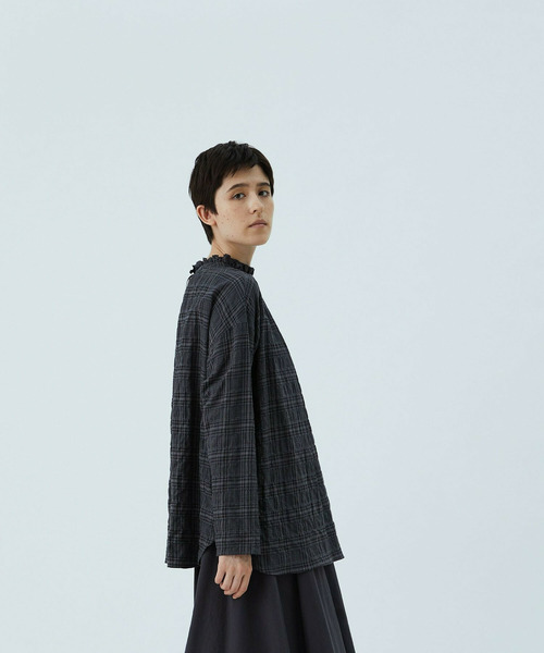 「conges payes ADIEU TRISTESSE」 長袖ブラウス 38 グレー系その他 レディース_画像8