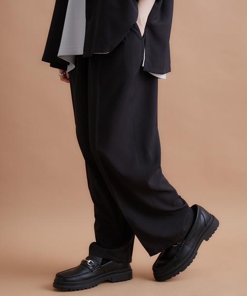 「JUNRED」 スラックス M ブラック メンズ_画像3