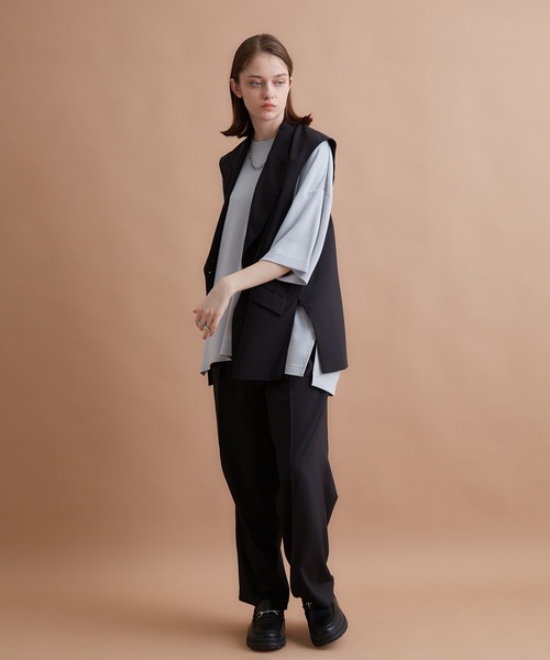 「JUNRED」 スラックス M ブラック メンズ_画像5
