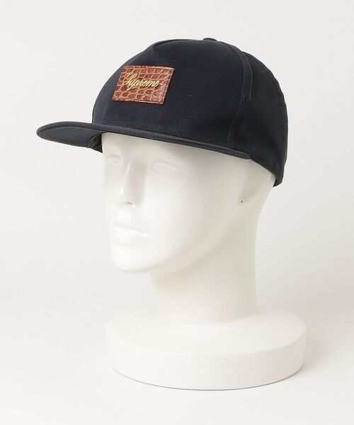 Supreme（シュプリーム） Crocodile Script 5-Panel キャップ
