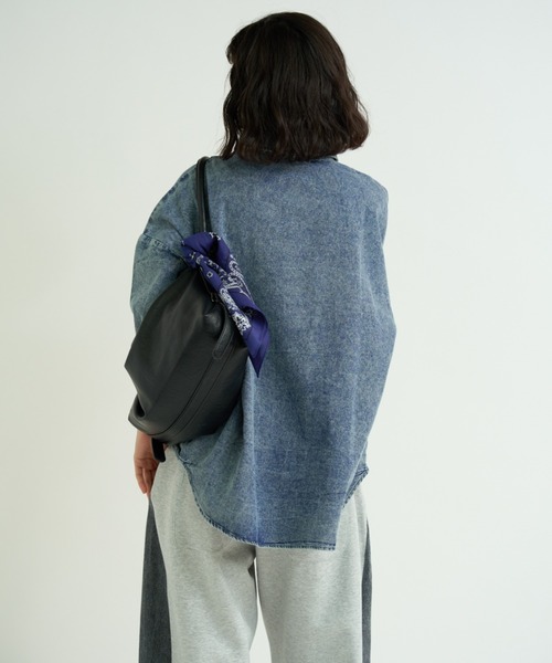 「A.D.C.L.」 半袖シャツ M ブルー レディース_画像9