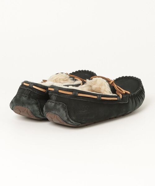 「UGG」 モカシンシューズ 25cm ブラック レディース_画像2
