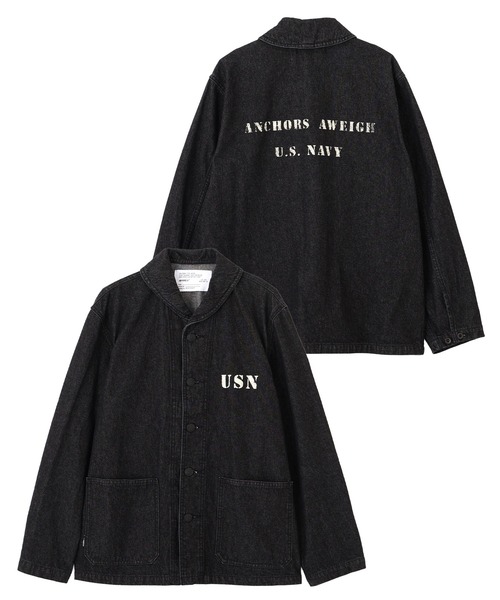 デニムジャケット gジャン 「NAVAL COLLECTION」M-43 DENIM SHAWL COLLAR JACKET / デニム ショールカラー ジャケット AVIREX / アヴィレックス