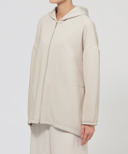 「EVEX by KRIZIA」 ジップアップパーカー 40 ダークネイビー レディース_画像5