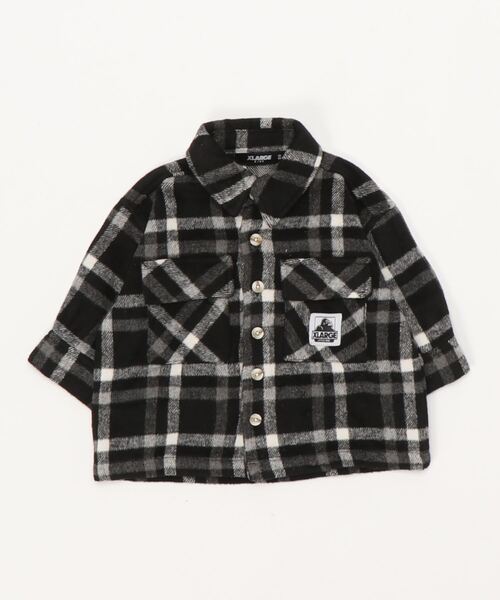 「XLARGE KIDS」 「KIDS」長袖シャツ 90cm ベージュ キッズ_画像5