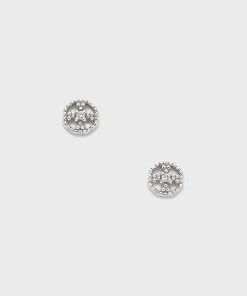 agete（アガット） ピアス シルバーダイヤモンドピアス（0.01ct