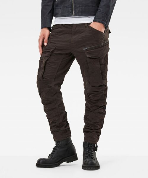 G-STAR RAW カーゴパンツ ROVIC ZIP 3D STRAIGHT TAPERED PANT/立体