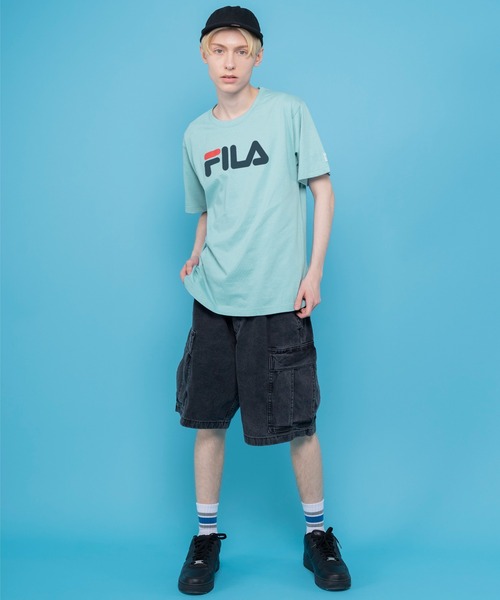 FILA(フィラ)★UNISEX_アーティストleejin半袖Tシャツ_2色 FILA フィラ Tシャツ メンズ レディース 半袖 バイカラー 綿100