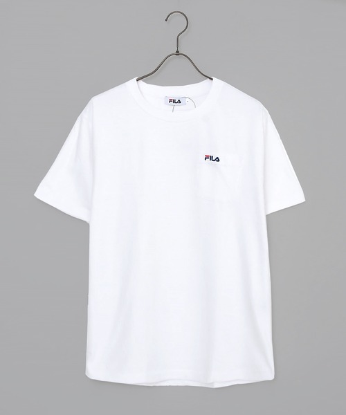 FILA（フィラ） tシャツ 「FILA／フィラ」ポケット付き ワンポイント
