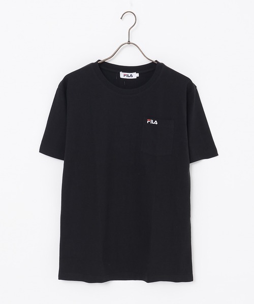 FILA tシャツ 「FILA／フィラ」ポケット付き ワンポイント刺繍