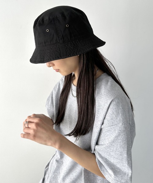 帽子 ハット レディース 「newhattan」 ニューハッタン サイズ展開あり バケットハット ツイル デニム ユニセックス/buckethat｜zozo｜32