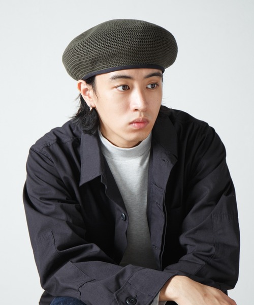 RACAL 帽子 ベレー帽 Crochet Style Knit Beret / クロシェット