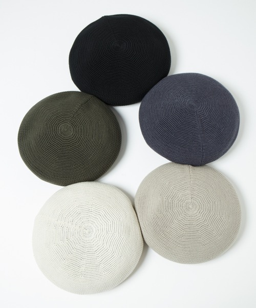 RACAL 帽子 ベレー帽 Crochet Style Knit Beret / クロシェット
