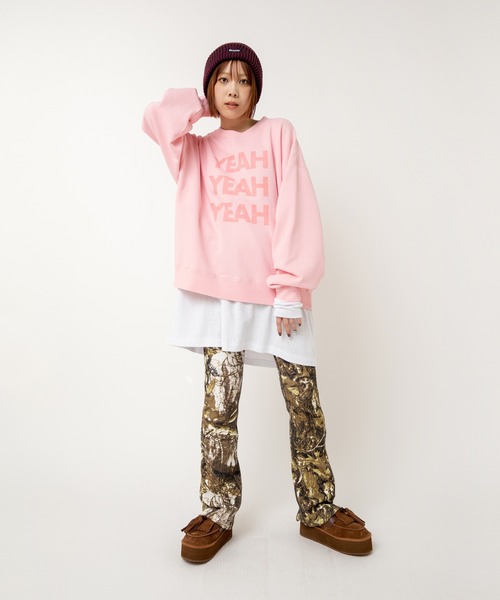 RNA R4417 PINK MOTEL 裏毛コンビパンツ RNA R4417 PINK MOTEL 裏毛