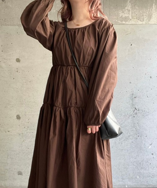 ワンピース ブラウンティアードワンピース : ZOZOTOWN Yahoo!店 - 通販