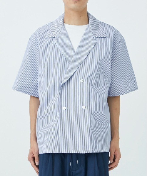 シャツ ブラウス 「COGNOMEN/コグノーメン」DOUBLE BREASTED SHIRT  