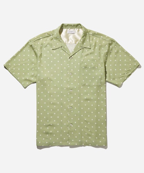 【美品】saturdays nyc 半袖シャツ　レースシャツ Saturdays NYC シャツ Dot Open Collar S/S Shirt メンズ