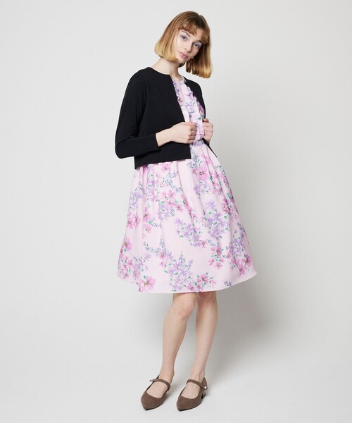 極美品 トッカ 洗える 2023 DREAMING PARIS フリルドレス M TOCCA ワンピース 「消臭＆洗える」DREAMING PARIS フリルドレス