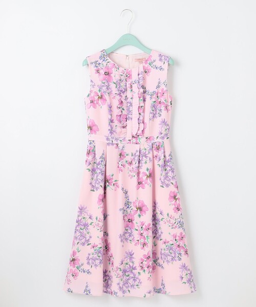 極美品 トッカ 洗える 2023 DREAMING PARIS フリルドレス M TOCCA ワンピース 「消臭＆洗える」DREAMING PARIS フリルドレス