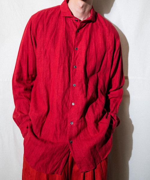 suzuki takayuki シャツ one-piece standing-collar shirt I