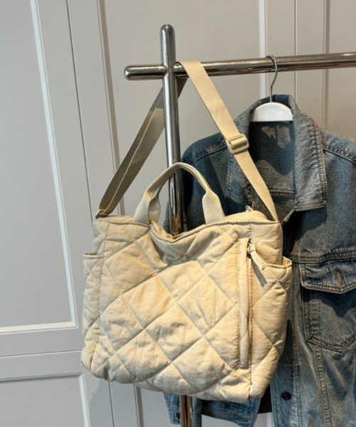 ショルダーバッグ バッグ 2way キルティングショルダーバッグ
