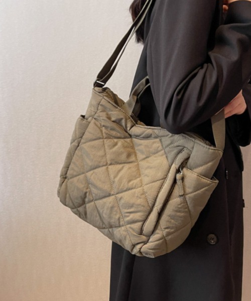 ショルダーバッグ バッグ 2way キルティングショルダーバッグ