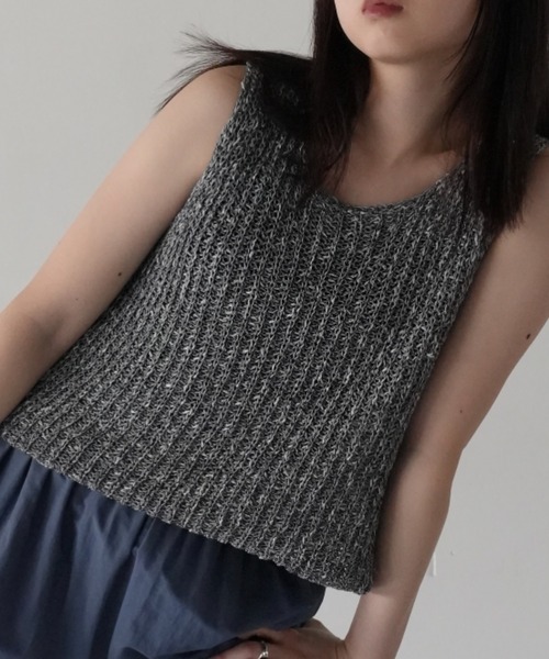 tシャツ knit tank top レディース