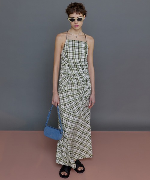 MAISON SPECIAL ワンピース Checked Maxidresses/チェックマキシ