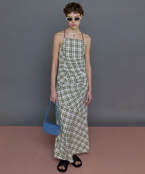 ワンピース レディース Checked Maxidresses/チェックマキシワンピース「MAISON SPECIAL/メゾンスペシャル」｜zozo｜08