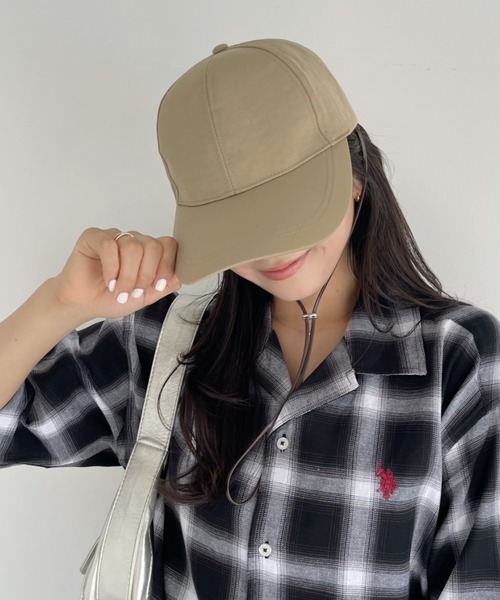 Ada. キャップ 帽子 取り外し可能ストラップ付き ナイロン