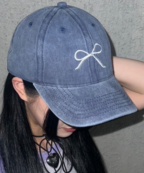 [awesomeneeds]☆Best☆ベーシックリボンキャップ(Charcoal) awesomeneeds]☆Best☆ベーシックリボンキャップ(Charcoal) 帽子