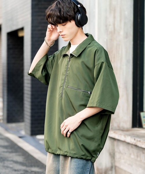 Golfickers ハーフジップシャツ　ブラック　XLサイズ Golfickers ハーフジップシャツ ブラック XLサイズ