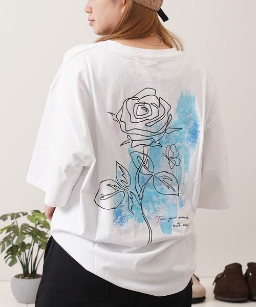 【ほぼ未使用品】ドルガバ バラ柄 フラワープリントTシャツ 希少サイズ：52 楽天市場】Tシャツ メンズ ユニセックス バラ 薔薇 ばら 花柄 フラワー