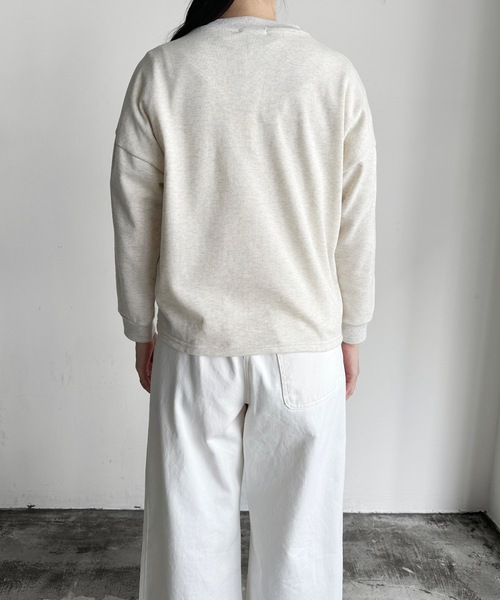 カーディガン SF:denicher デニシェ リバティタナローン×ミニ裏毛 コンビカーディガン レディース vent blanc カーディガン SF:denicher デニシェ リバティ