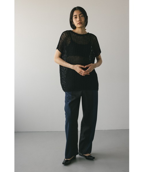 STYLEMIXER ニット セーター 2WAYクロシェニット レディース